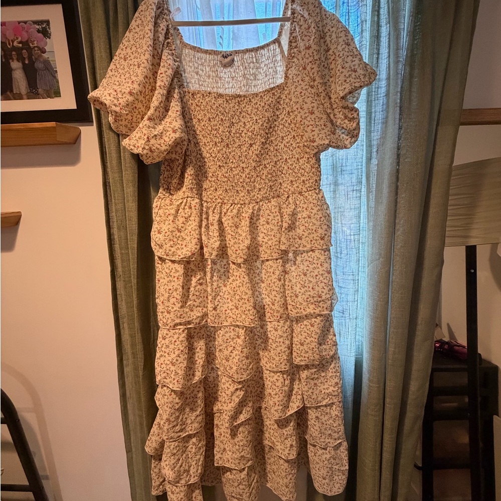 ARULA Floral Ruffle Maxi Dress